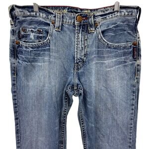 Silver Jeans Co. Grayson Classic Fit  Denim Jeans Distressed Menswear 32x29 3/4"